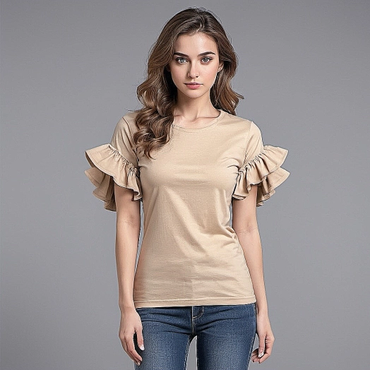 Ruffle Sleeve T Shirt Factory In Bangladesh